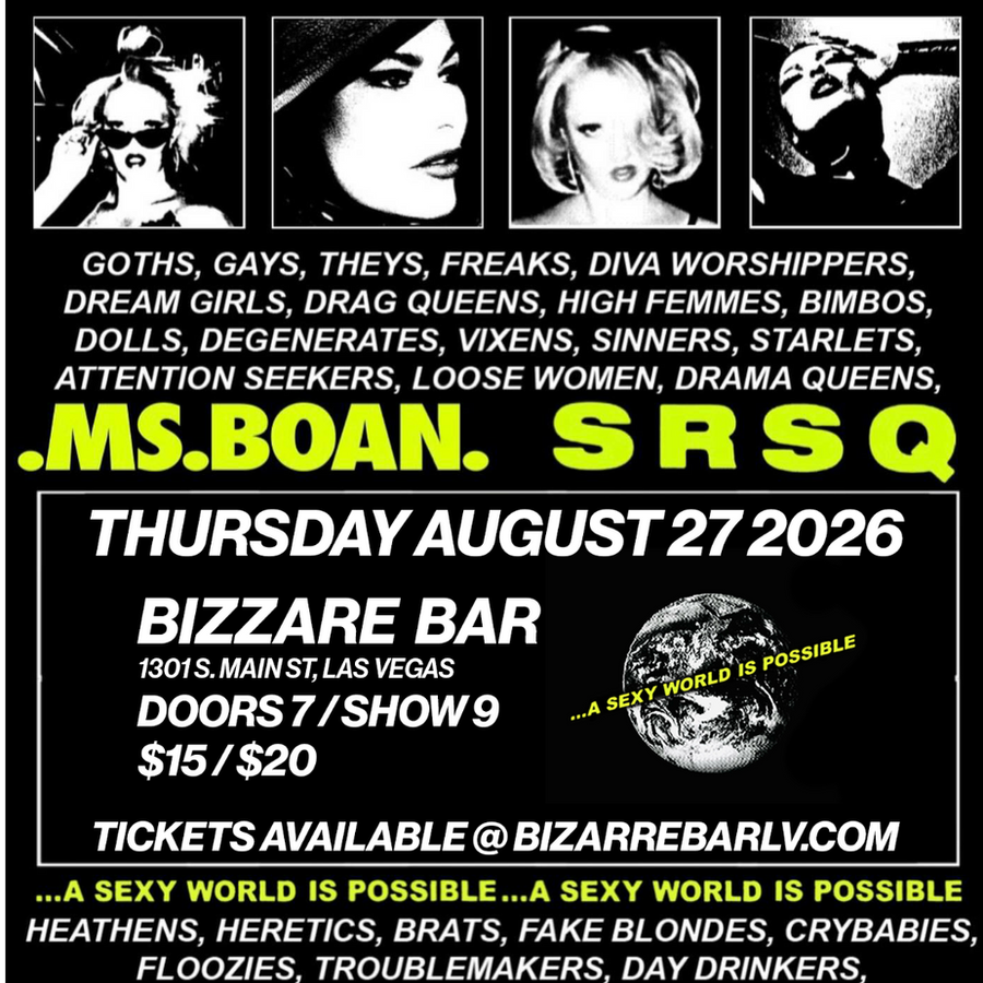 Official flyer for BOAN + SRSQ