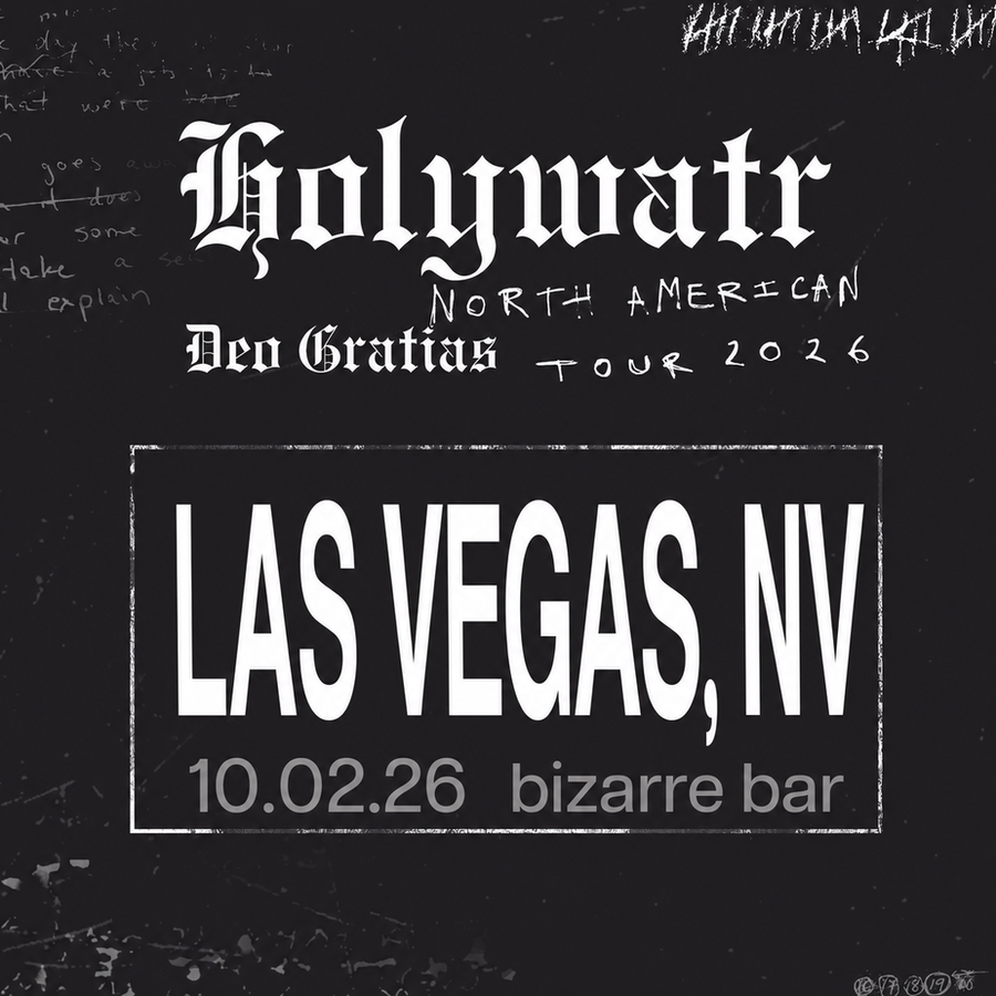 Official flyer for Holywatr: The Deo Gratias Tour