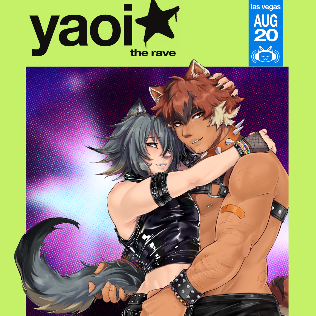 Official flyer for YAOI★ The Rave x Digicat Music