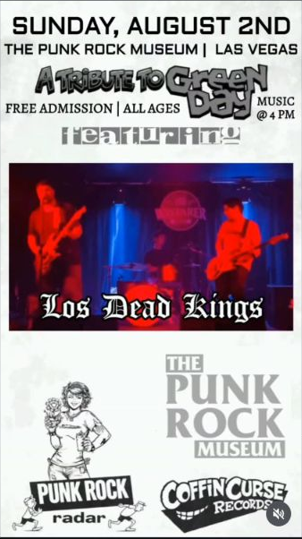 Official flyer for A Tribute to Green Day Vol. 3: Stay Out + Tess & The Details + Regal Beagle + Water Tower + The Hoosier State + Enemy Proof + TV Generation + Los Dead Kings