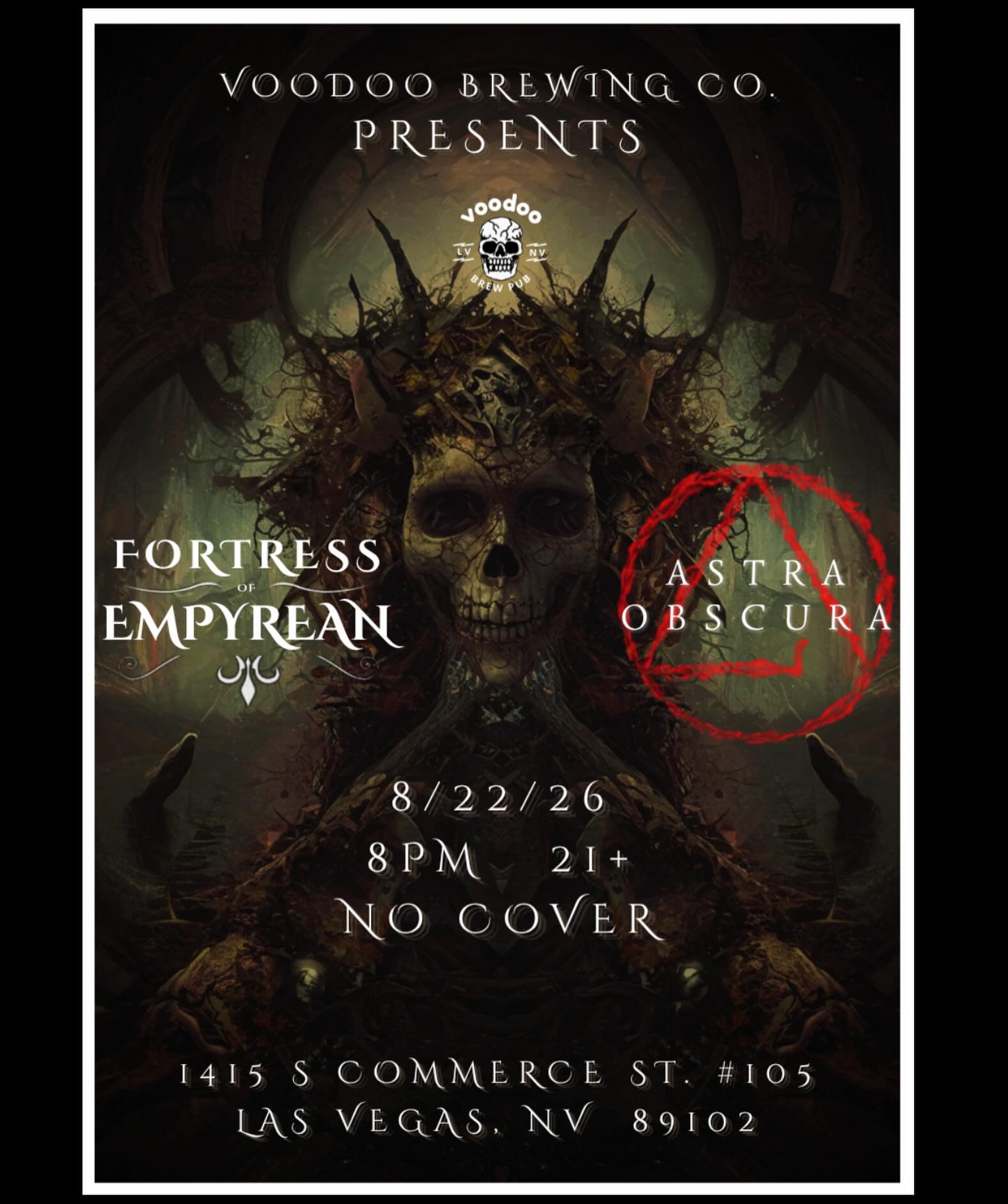 Official flyer for Fortress of Empyrean + Astra Obscura